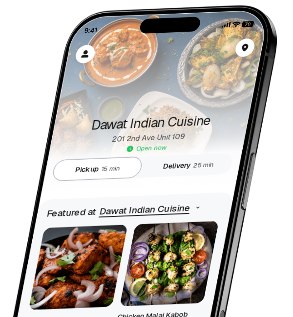 Dawat Indian Cuisine app preview